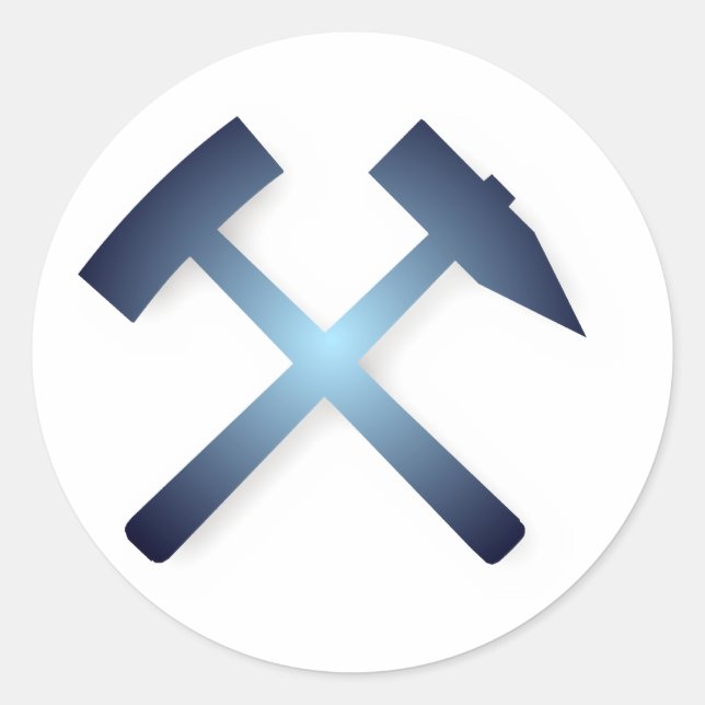 Sticker Rond mining (Devant)