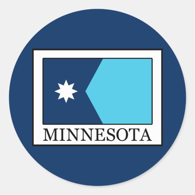 Sticker Rond Minnesota (Devant)