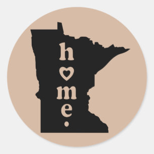 Sticker Rond Minnesota