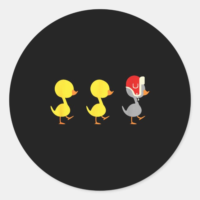Sticker Rond Minnesota Duck Duck G Duck Funny  (Devant)