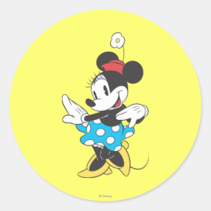 Sticker Rond Minnie Classique Douce
