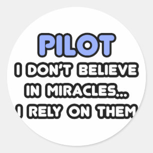 Sticker Rond Miracles et pilotes