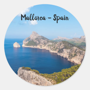 Sticker Rond Mirador es Colomer en Casquette de Formentor - Mal