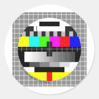 Sticker Rond Mire TV