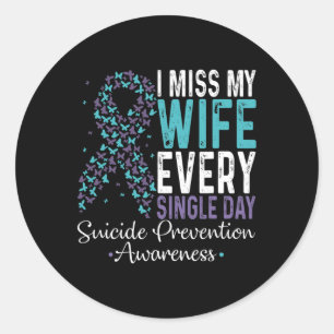 Sticker Rond Miss Ma Femme Tous Les Jours Prévention Du Suicide