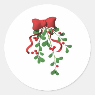 Sticker Rond Mistletoe