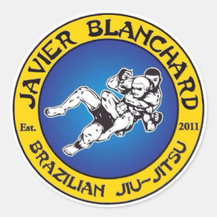 Sticker Rond mixed martial art jiu jitsu bjj