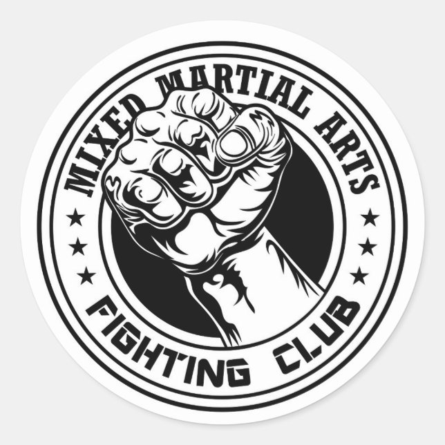 Sticker rond mixte Martial Arts Classic (Devant)