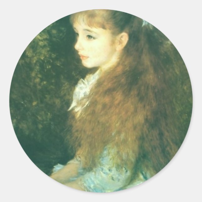 Sticker Rond Mlle_Irene_Cahen_Anvers (Devant)