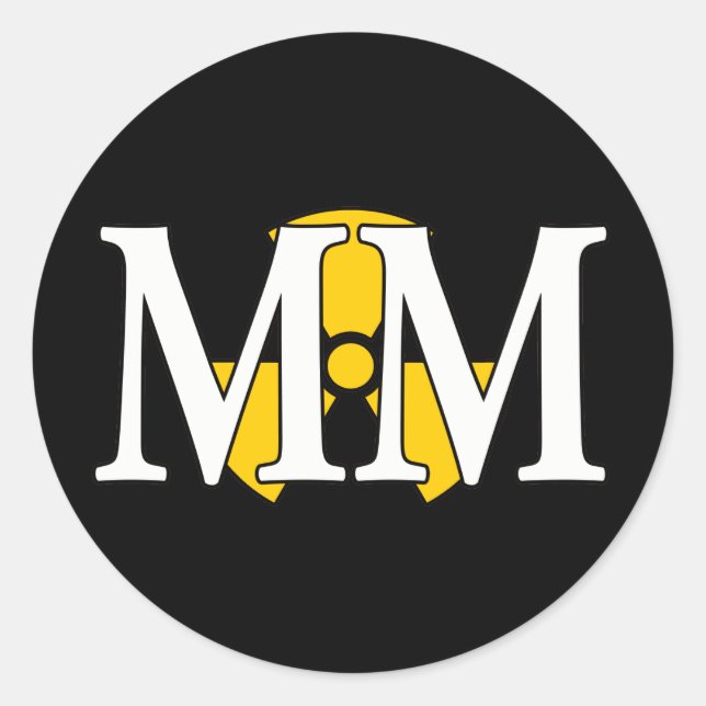 Sticker Rond MM - Le Mate de Machiniste (Devant)