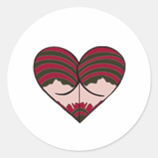 Sticker Rond mme freddy butt (Devant)