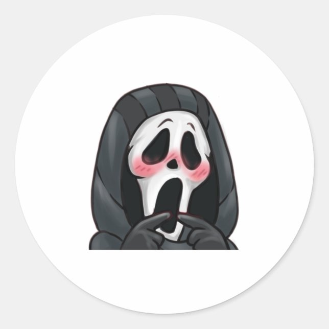 Sticker Rond mme ghosty (Devant)