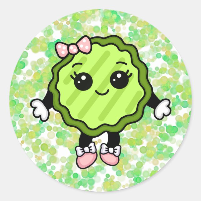 Sticker Rond Mme Pickle (Devant)