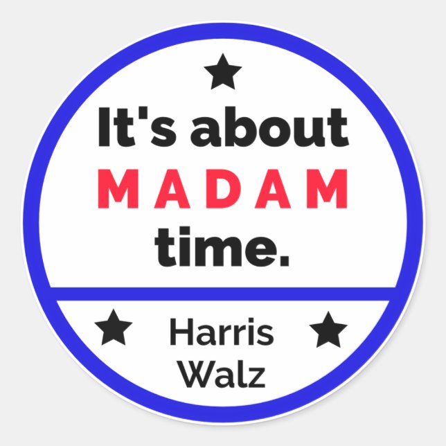 Sticker Rond Mme-time-Harris-Sticker (Devant)