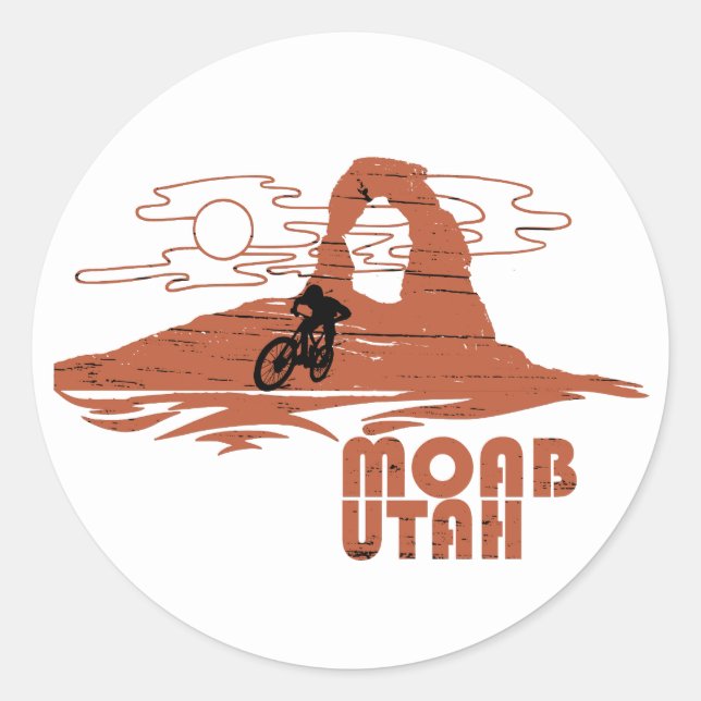 Sticker Rond Moab mtb VTT (Devant)