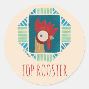 Sticker Rond Moana Vintage Heihei