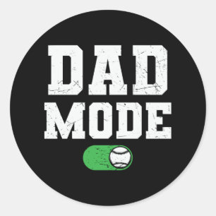 Sticker Rond Mode père activé   Design magnifique de la famille