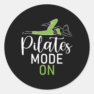 Sticker Rond Mode Pilates Sur Pilates