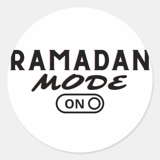 Sticker Rond Mode Ramadan ON -2023- (Devant)