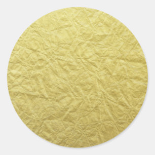 Sticker Rond Modèle Arrière - plan de l'huile d'or texturé