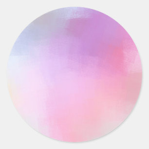 Sticker Rond Modèle blanc coloré personnalisé Art Abstrait mode