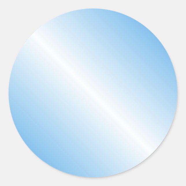 Sticker Rond Modèle blanc couleur bleu tendance personnalisé (Devant)