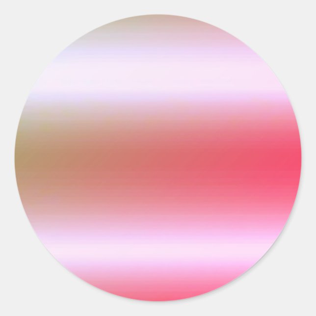 Sticker Rond Modèle blanc rose Gold Elegant (Devant)