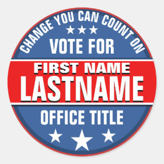 Sticker Rond Modèle de campagne