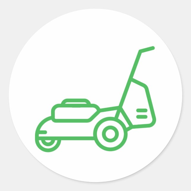 Sticker Rond modèle de conception des services de tonte de pelo (Devant)