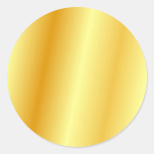 Sticker Rond Modèle de luxe de style doré personnalisé élégant