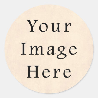 Sticker Rond Modèle de papier de parchemin à crème jaune pâle v
