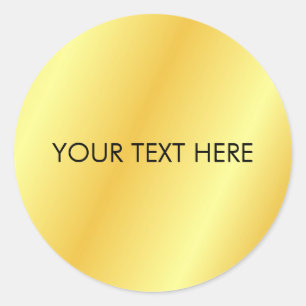 Sticker Rond Modèle d'initiale de monogramme Ajoutez votre text
