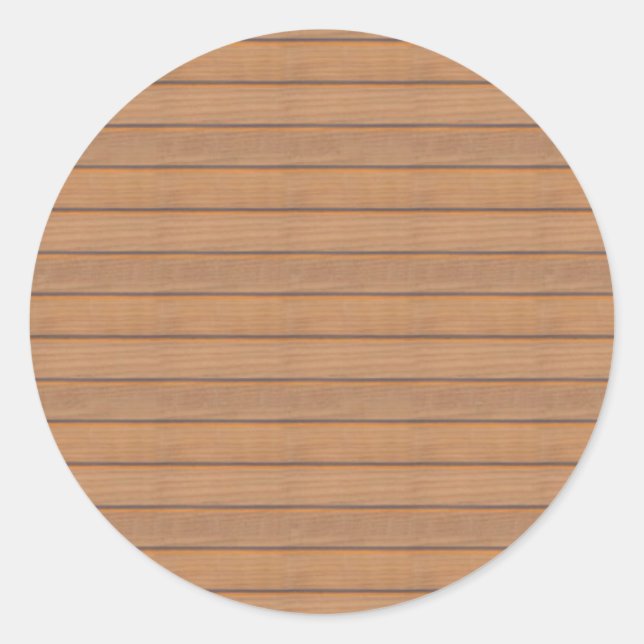 Sticker Rond Modèle en bois vierge Design élégant et tendance N (Devant)