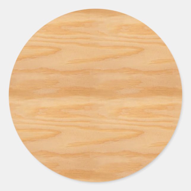 Sticker Rond Modèle en bois vierge tendance design élégant (Devant)