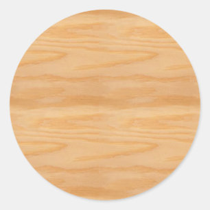 Sticker Rond Modèle en bois vierge tendance design élégant
