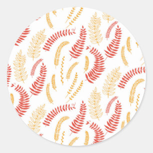 Sticker Rond Modèle floral