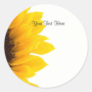 Sticker Rond Modèle tournesol