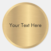 Modèle vierge avec aspect métallisé or faux texte 