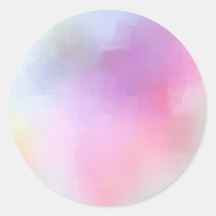 Sticker Rond Modèle vierge coloré abstrait moderne élégant