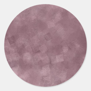 Sticker Rond Modèle vierge en or rose élégant personnalisé Ajou