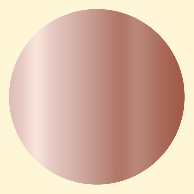 Sticker Rond Modèle vierge en rose gold, logo de texte artisana (Créateur téléchargé)
