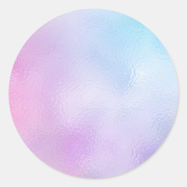 Sticker Rond Modèle vierge iridescent, Art textile DIY Logo Pho (Devant)