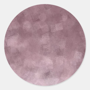 Sticker Rond Modèle vierge or rose élégant Ajoutez votre texte