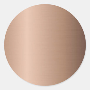 Sticker Rond Modèle vierge Rose Gold Ajoutez votre logo moderne