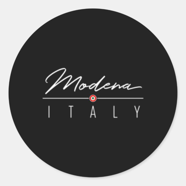 Sticker Rond Modène Italie pour (Devant)