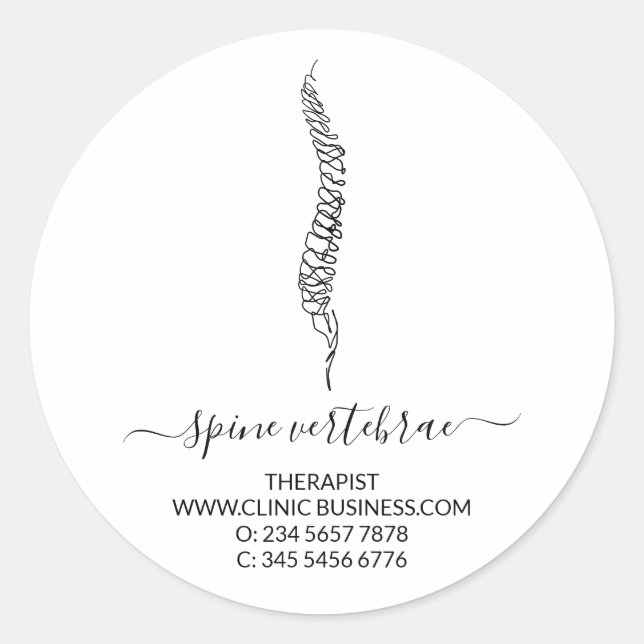 Sticker Rond Modern orthopedic doctor (Devant)