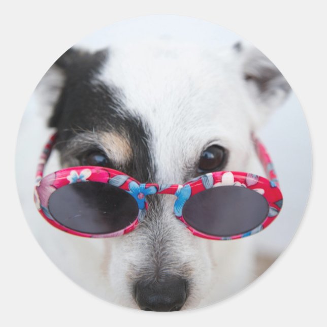 Sticker Rond Moderne Créez votre propre photo personnalisée (Devant)