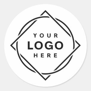 Sticker Rond Moderne, minimaliste, élégant et personnalisable