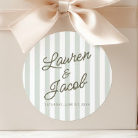 Moderne Minimaliste Minimaliste Mariage Rayures Ve