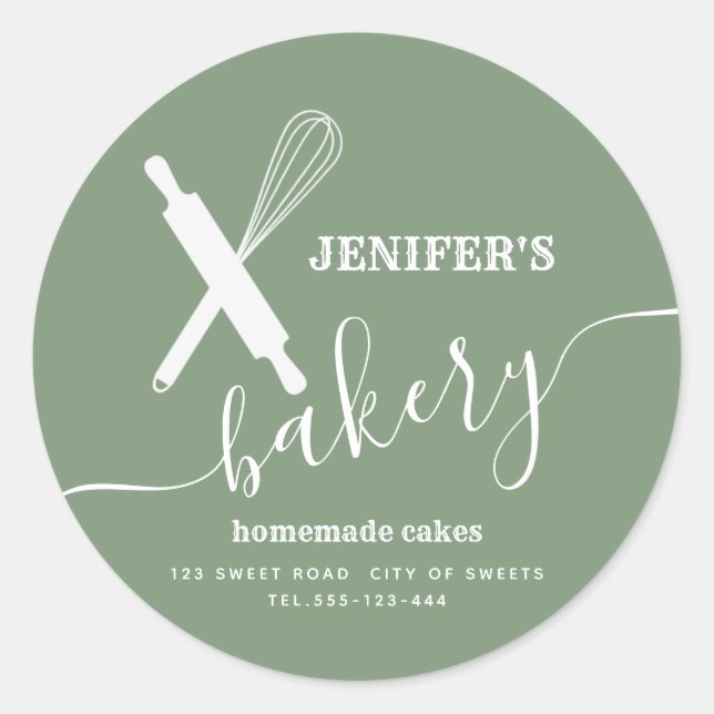 Sticker Rond Moderne simple rouleau professionnel whisky (Devant)